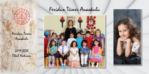 Kelebek Okul Albümü Şablonu